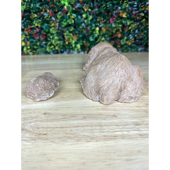 Sandra Brue Sandicast Cocker Spaniel Dog + Puppy Sculptor Figurine Vintage 1983‎ - Picture 4 of 8